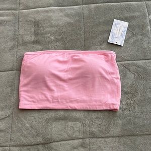 Brand New pink bandeau with removable pads!